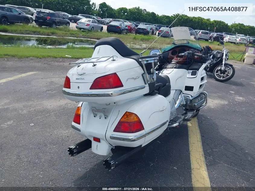 2005 Honda Gl1800 VIN: 1HFSC47065A408877 Lot: 45689311