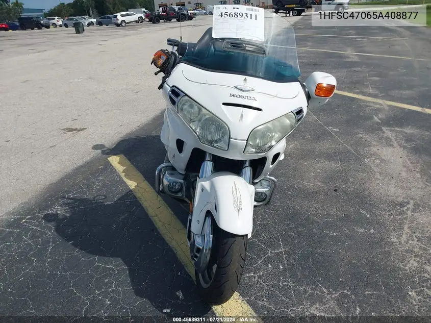 2005 Honda Gl1800 VIN: 1HFSC47065A408877 Lot: 45689311