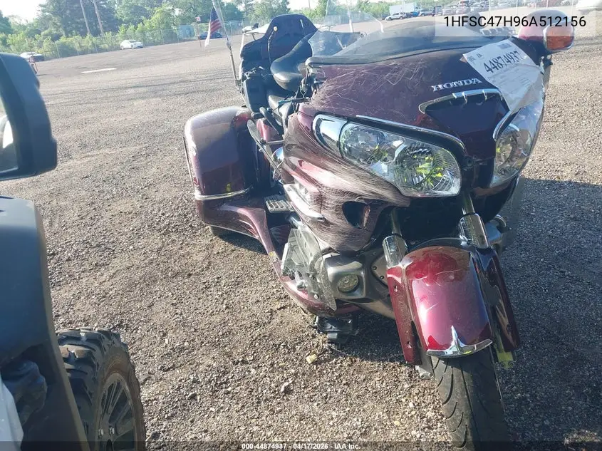 2006 Honda Gl1800 VIN: 1HFSC47H96A512156 Lot: 44874937