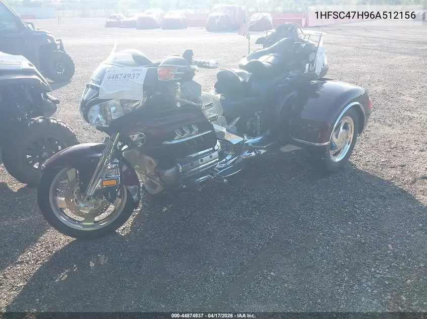 2006 Honda Gl1800 VIN: 1HFSC47H96A512156 Lot: 44874937
