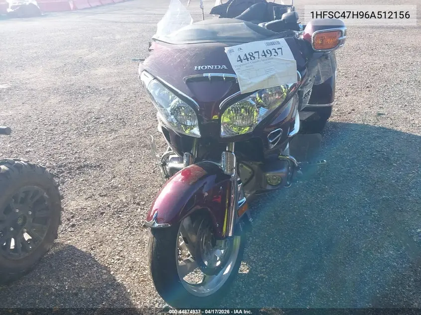 2006 Honda Gl1800 VIN: 1HFSC47H96A512156 Lot: 44874937