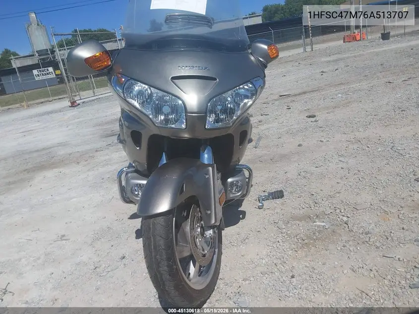 2006 Honda Gl1800 VIN: 1HFSC47M76A513707 Lot: 45130618
