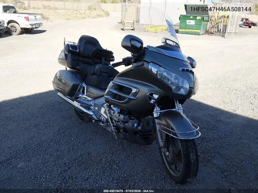 2006 Honda Gl1800 VIN: 1HFSC47H46A508144 Lot: 45518478