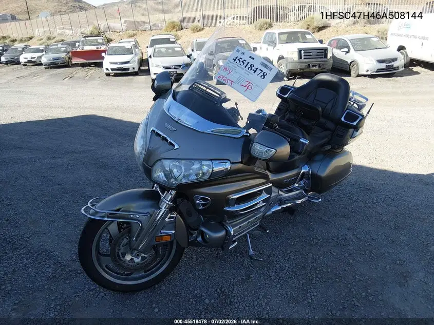 2006 Honda Gl1800 VIN: 1HFSC47H46A508144 Lot: 45518478