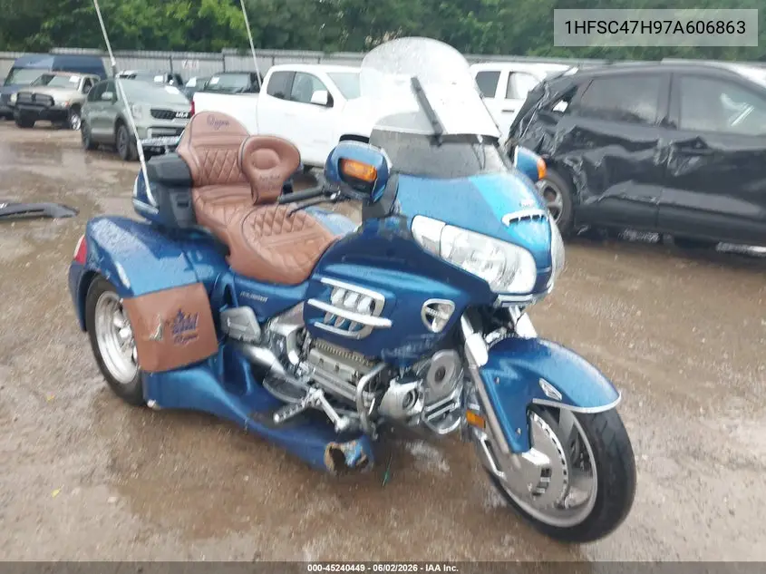 2007 Honda Gl1800 VIN: 1HFSC47H97A606863 Lot: 45240449