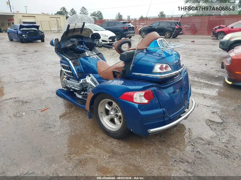 2007 Honda Gl1800 VIN: 1HFSC47H97A606863 Lot: 45240449