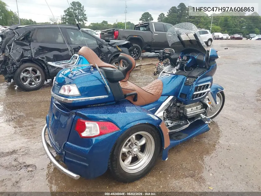 2007 Honda Gl1800 VIN: 1HFSC47H97A606863 Lot: 45240449