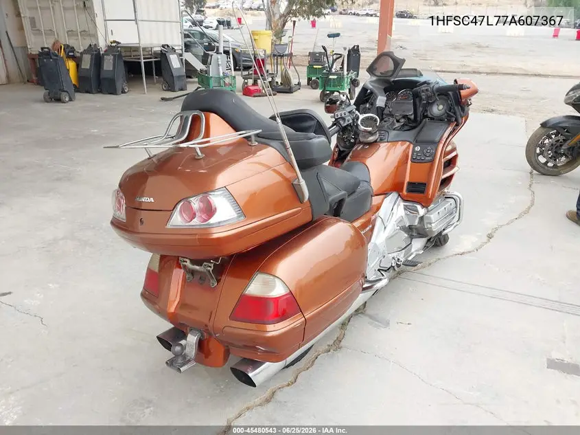 2007 Honda Gl1800 VIN: 1HFSC47L77A607367 Lot: 45480543