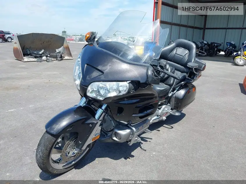 2007 Honda Gl1800 VIN: 1HFSC47F67A602994 Lot: 45482775