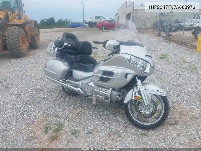 2007 Honda Gl1800 VIN: 1HFSC47F97A603976 Lot: 45528212