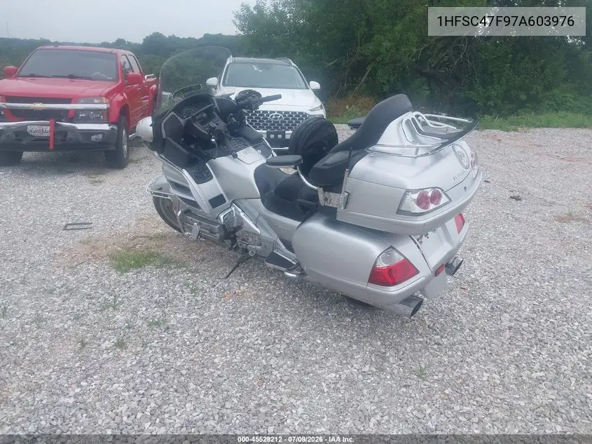 2007 Honda Gl1800 VIN: 1HFSC47F97A603976 Lot: 45528212