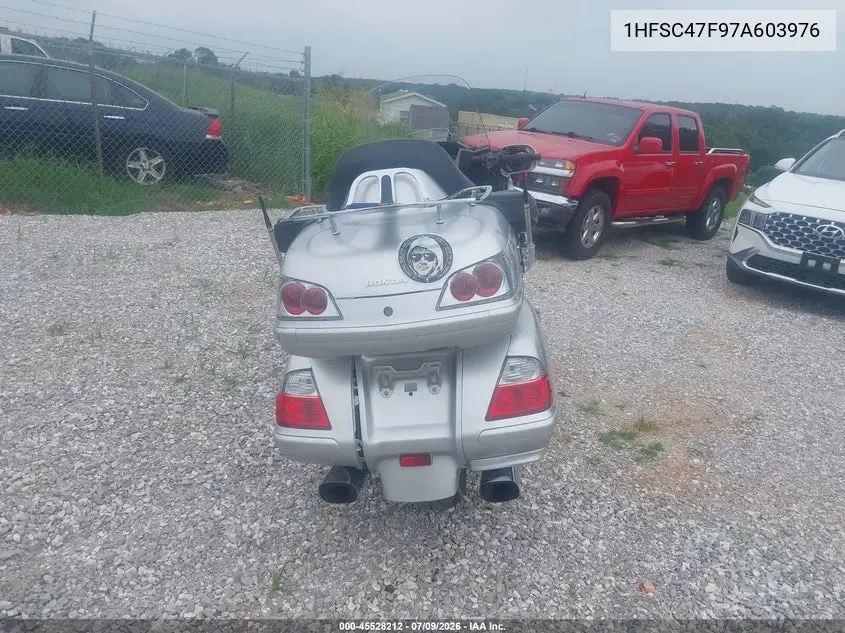 2007 Honda Gl1800 VIN: 1HFSC47F97A603976 Lot: 45528212