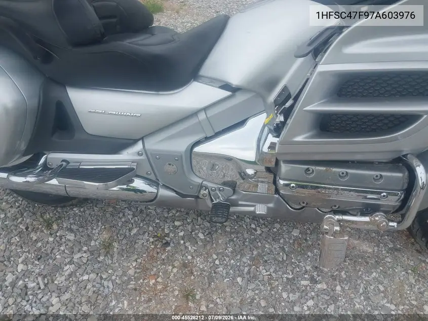 2007 Honda Gl1800 VIN: 1HFSC47F97A603976 Lot: 45528212