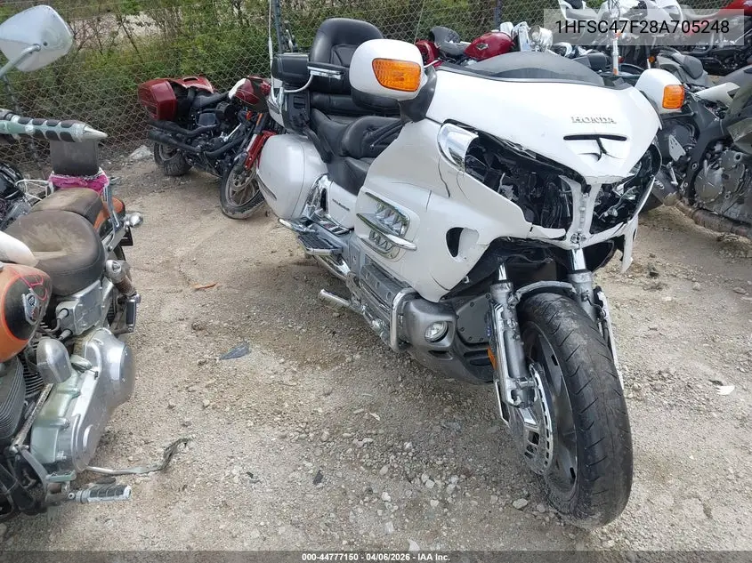 2008 Honda Gl1800 VIN: 1HFSC47F28A705248 Lot: 44777150