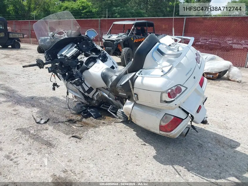 2008 Honda Gl1800 VIN: 1HFSC47H38A712744 Lot: 44950544