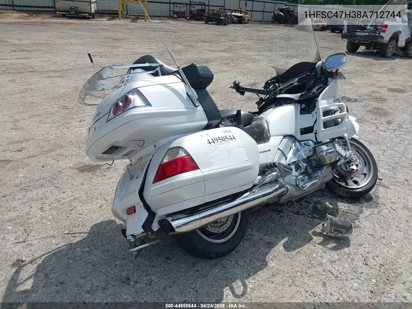 2008 Honda Gl1800 VIN: 1HFSC47H38A712744 Lot: 44950544