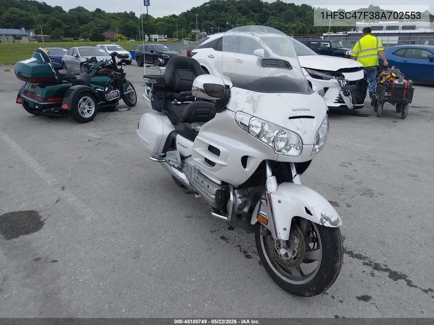 2008 Honda Gl1800 VIN: 1HFSC47F38A702553 Lot: 45180749