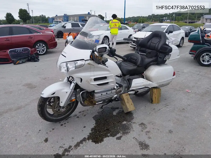 2008 Honda Gl1800 VIN: 1HFSC47F38A702553 Lot: 45180749