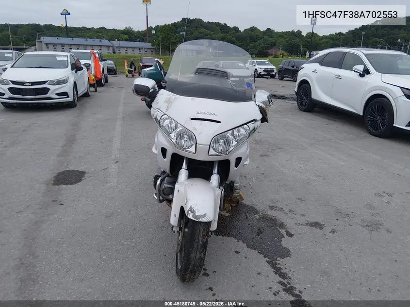 2008 Honda Gl1800 VIN: 1HFSC47F38A702553 Lot: 45180749