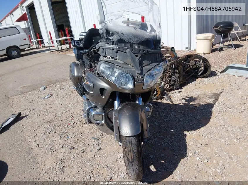 2008 Honda Gl1800 VIN: 1HFSC47H58A705942 Lot: 45192216