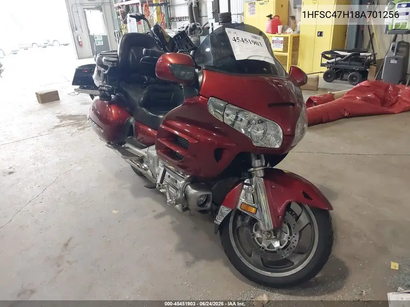 2008 Honda Gl1800 VIN: 1HFSC47H18A701256 Lot: 45451903