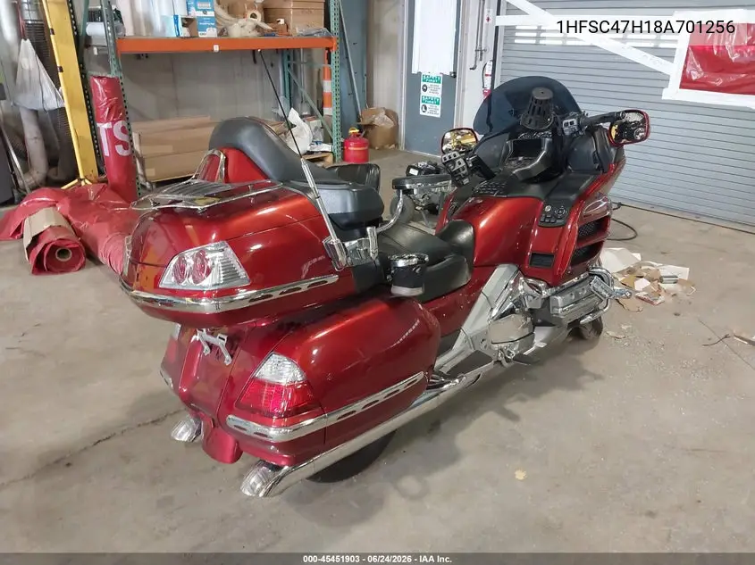 2008 Honda Gl1800 VIN: 1HFSC47H18A701256 Lot: 45451903