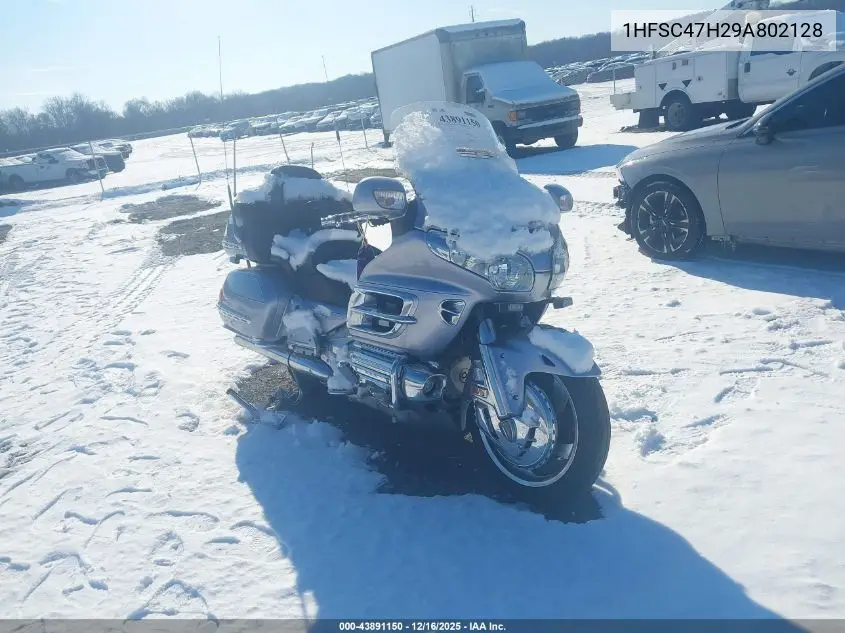 2009 Honda Gl1800 VIN: 1HFSC47H29A802128 Lot: 43891150