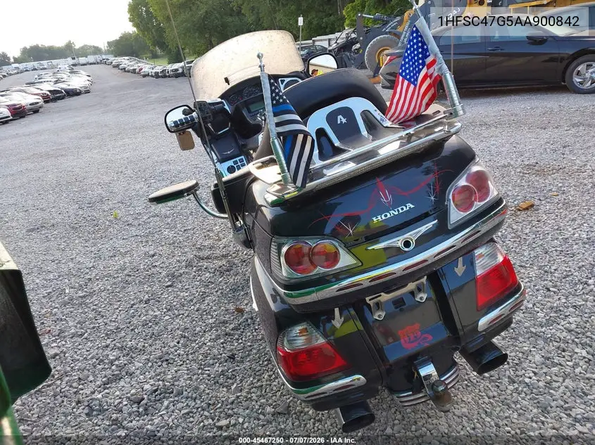 2010 Honda Gl1800 VIN: 1HFSC47G5AA900842 Lot: 45467250