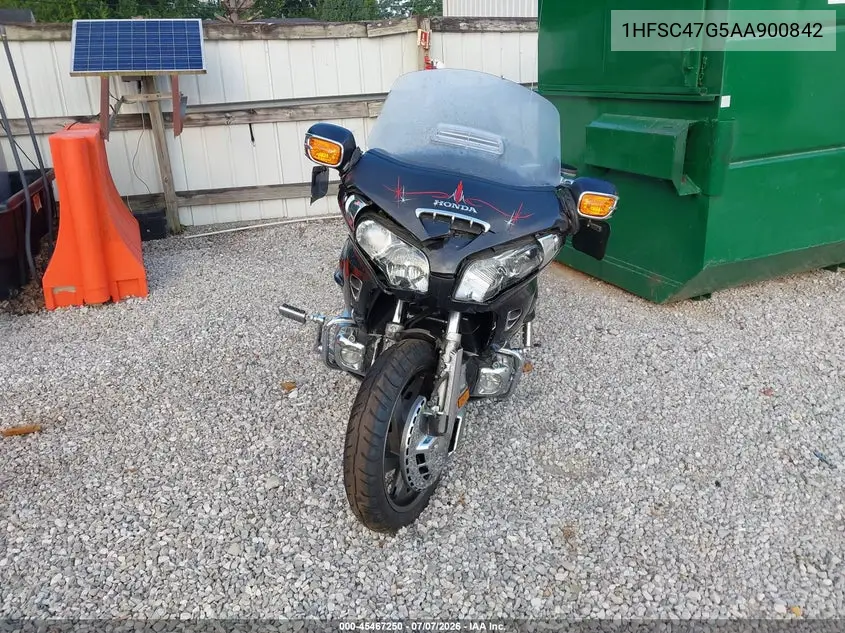 2010 Honda Gl1800 VIN: 1HFSC47G5AA900842 Lot: 45467250
