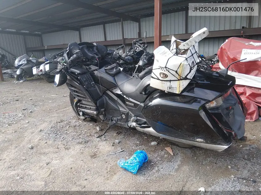 2013 Honda Gl1800 B VIN: JH2SC6816DK001476 Lot: 45526040
