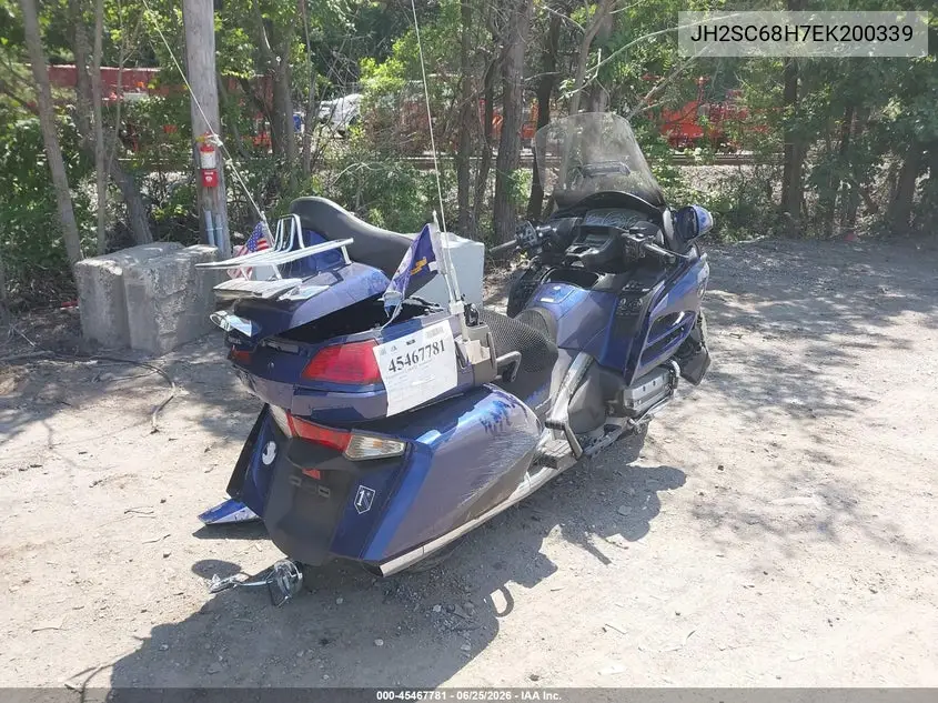 2014 Honda Gl1800 H VIN: JH2SC68H7EK200339 Lot: 45467781