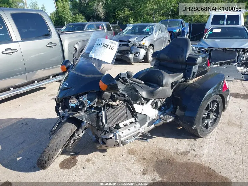 2015 Honda Gl1800 Abs VIN: JH2SC68N4FK100058 Lot: 45150816