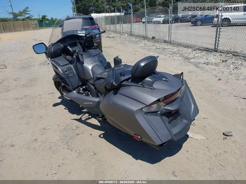 2015 Honda Gl1800 B VIN: JH2SC6848FK200140 Lot: 45289113