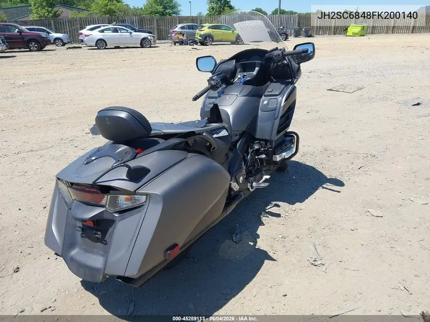2015 Honda Gl1800 B VIN: JH2SC6848FK200140 Lot: 45289113