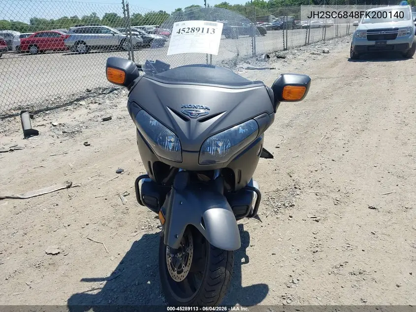 2015 Honda Gl1800 B VIN: JH2SC6848FK200140 Lot: 45289113
