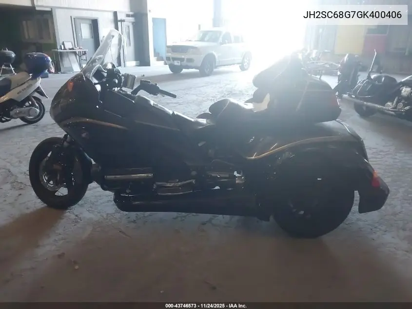 2016 Honda Gl1800 VIN: JH2SC68G7GK400406 Lot: 43746573