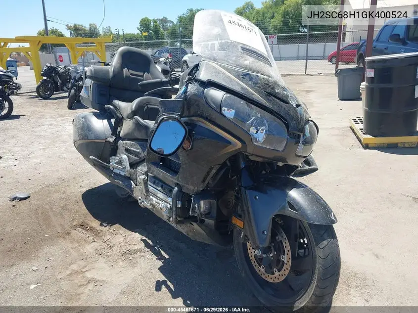 2016 Honda Gl1800 VIN: JH2SC68H1GK400524 Lot: 45461671