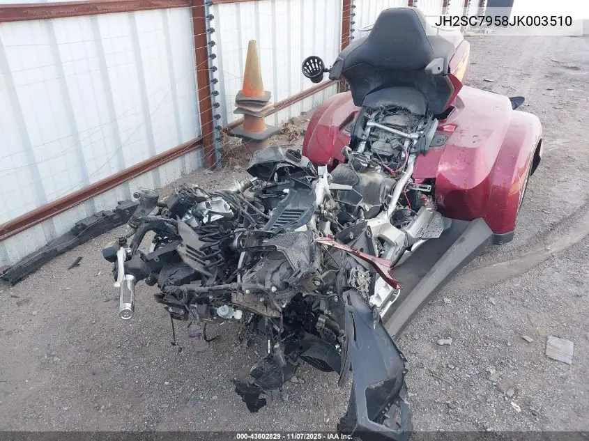 2018 Honda Gl1800 D VIN: JH2SC7958JK003510 Lot: 43602829