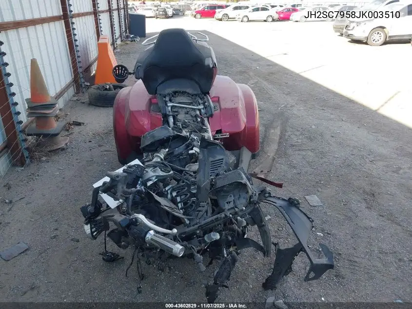2018 Honda Gl1800 D VIN: JH2SC7958JK003510 Lot: 43602829