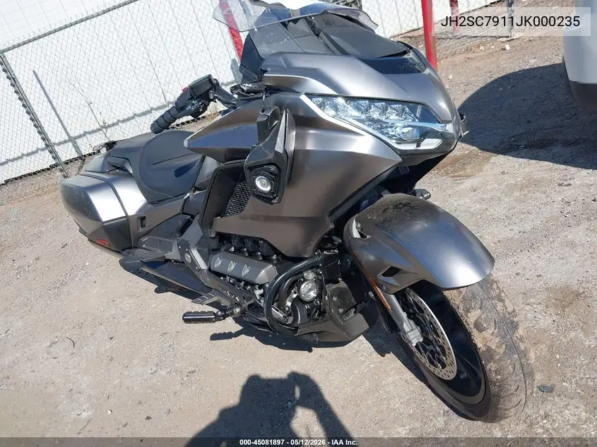 2018 Honda Gl1800 B VIN: JH2SC7911JK000235 Lot: 45081897