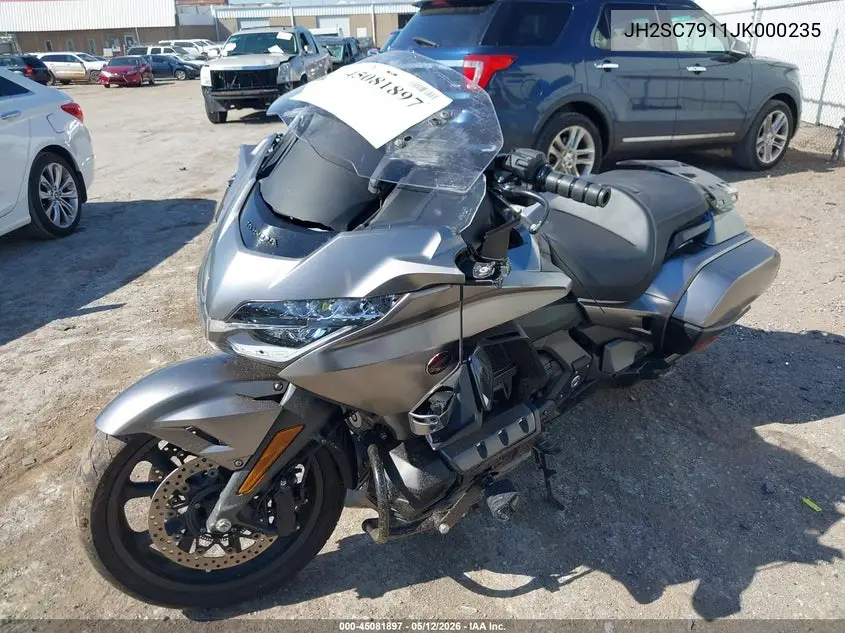 2018 Honda Gl1800 B VIN: JH2SC7911JK000235 Lot: 45081897