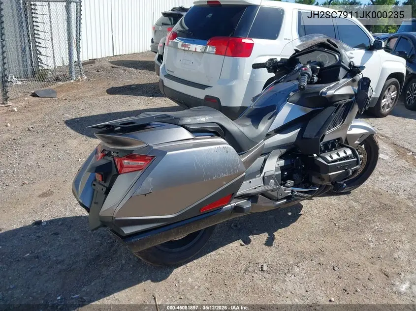 2018 Honda Gl1800 B VIN: JH2SC7911JK000235 Lot: 45081897