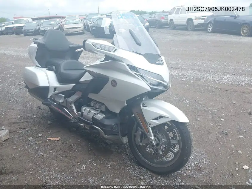 2018 Honda Gl1800 VIN: JH2SC7905JK002478 Lot: 45171508