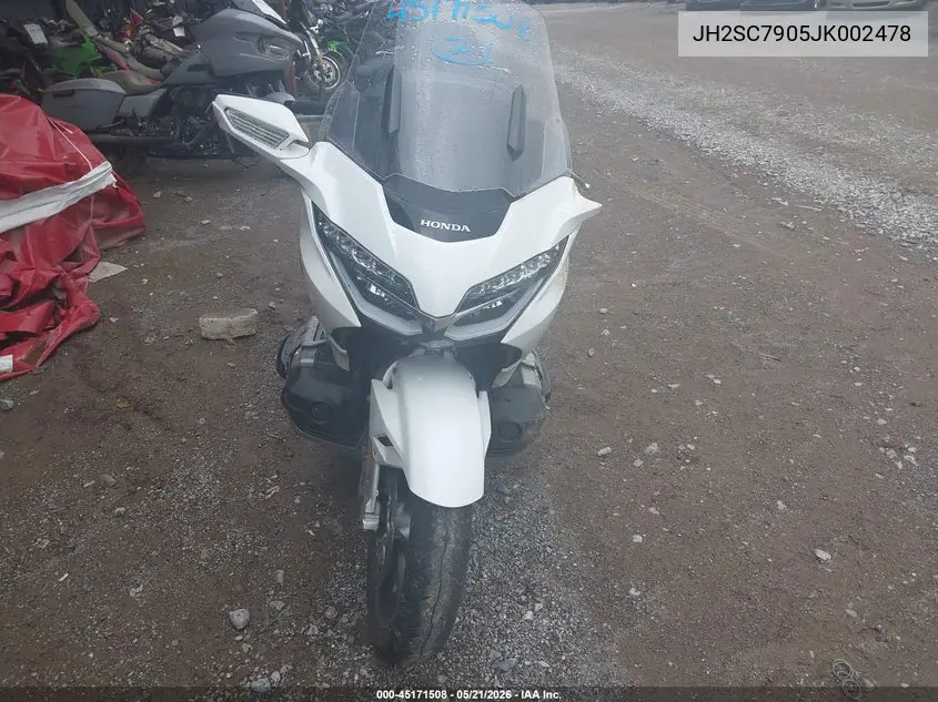 2018 Honda Gl1800 VIN: JH2SC7905JK002478 Lot: 45171508