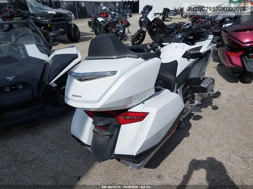 2018 Honda Gl1800 D VIN: JH2SC7957JK000078 Lot: 45216724