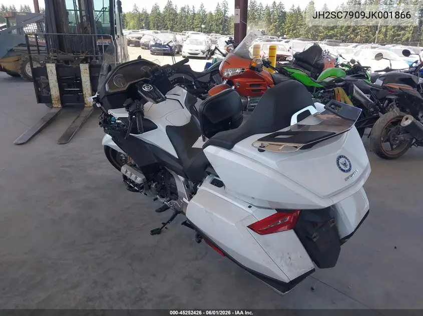 2018 Honda Gl1800 VIN: JH2SC7909JK001866 Lot: 45252426