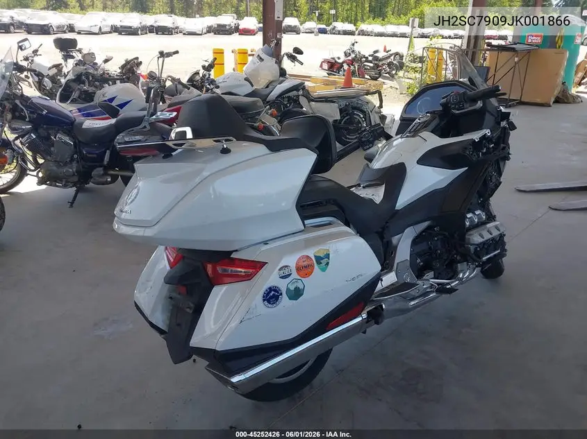 2018 Honda Gl1800 VIN: JH2SC7909JK001866 Lot: 45252426
