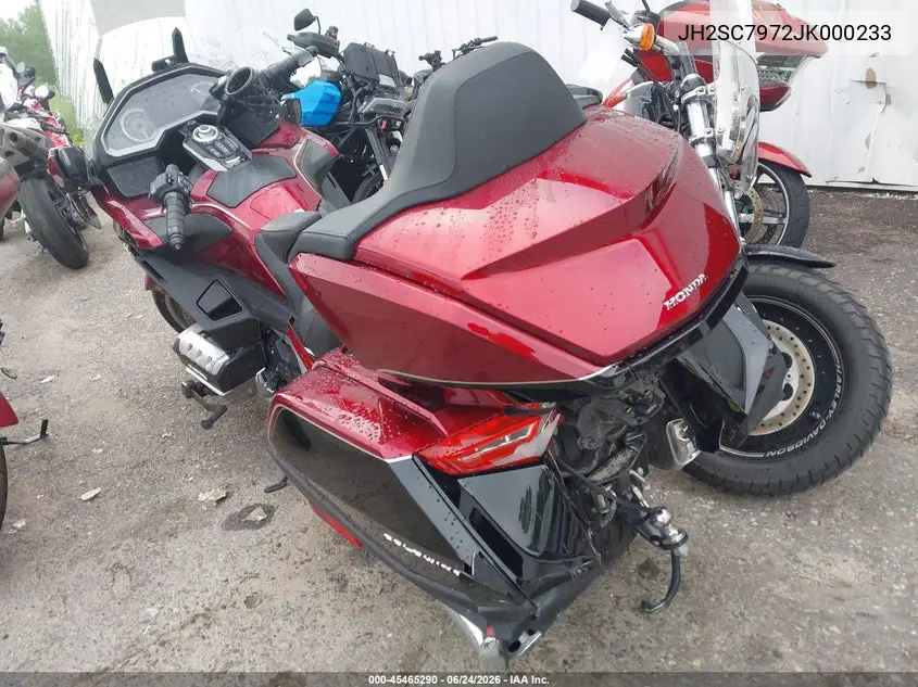 2018 Honda Gl1800 D VIN: JH2SC7972JK000233 Lot: 45465290