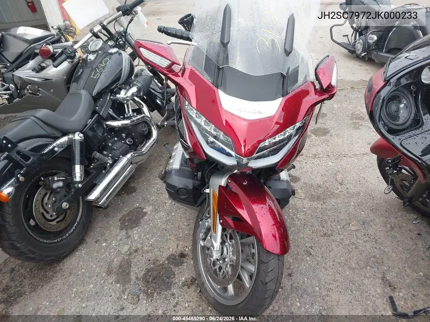 2018 Honda Gl1800 D VIN: JH2SC7972JK000233 Lot: 45465290