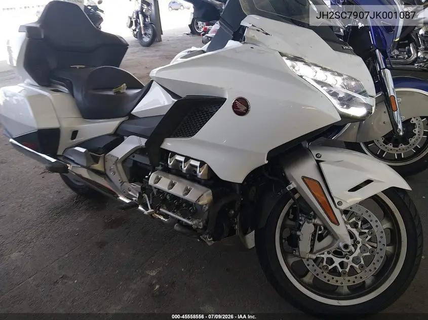 2018 Honda Gl1800 VIN: JH2SC7907JK001087 Lot: 45558556